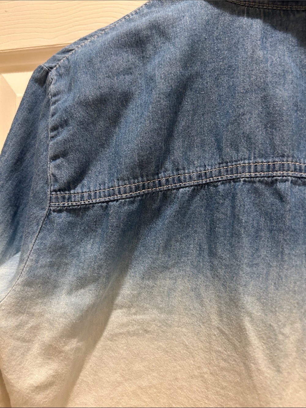Democracy Blue-to-White Ombre Button-Down Shirt - Picture 4 of 7